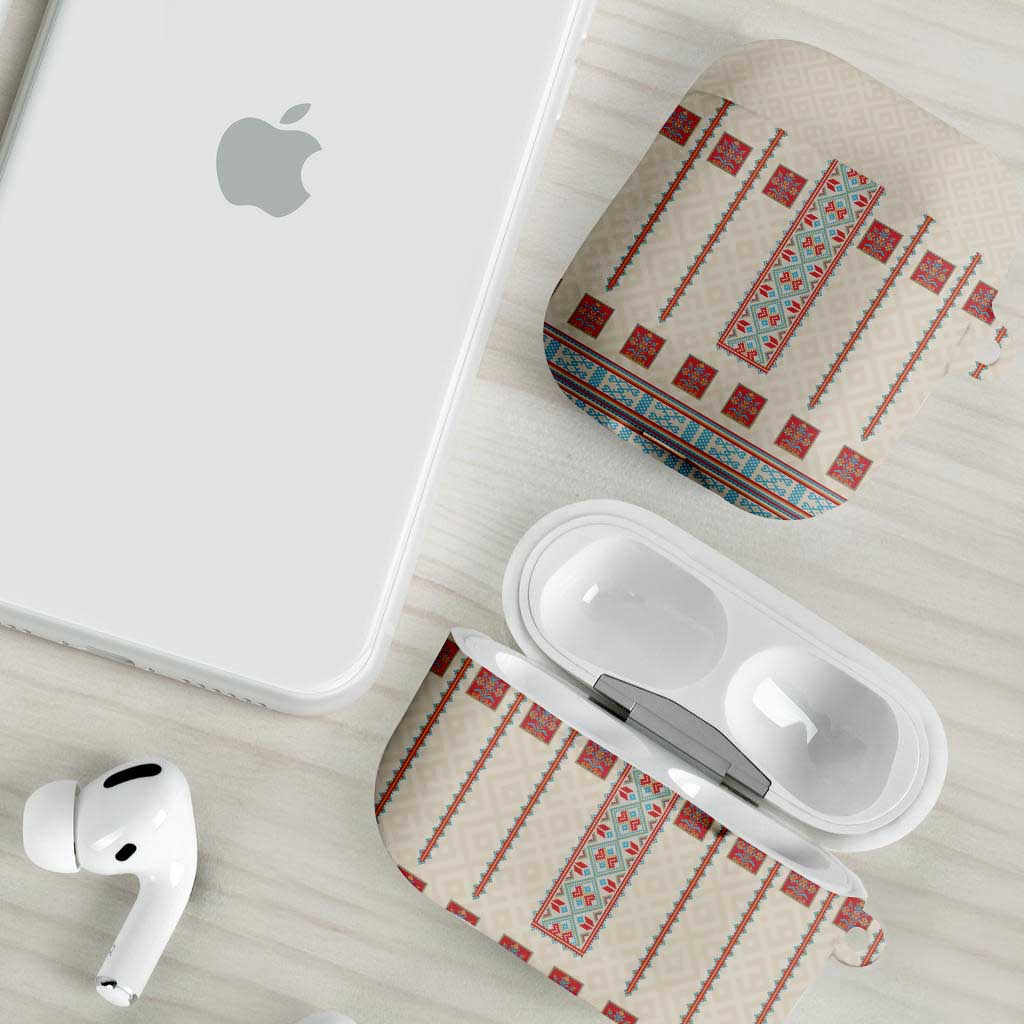 Lithuanian National Costume AirPods Case Traditional Folk Pattern - Wonder Print Shop