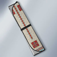 Lithuanian National Costume Auto Sun Shade Traditional Folk Pattern - Wonder Print Shop