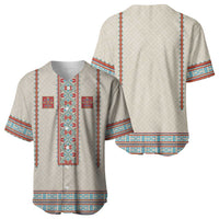 Lithuanian National Costume Baseball Jersey Traditional Folk Pattern - Wonder Print Shop