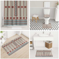 Lithuanian National Costume Bathroom Set Traditional Folk Pattern - Wonder Print Shop
