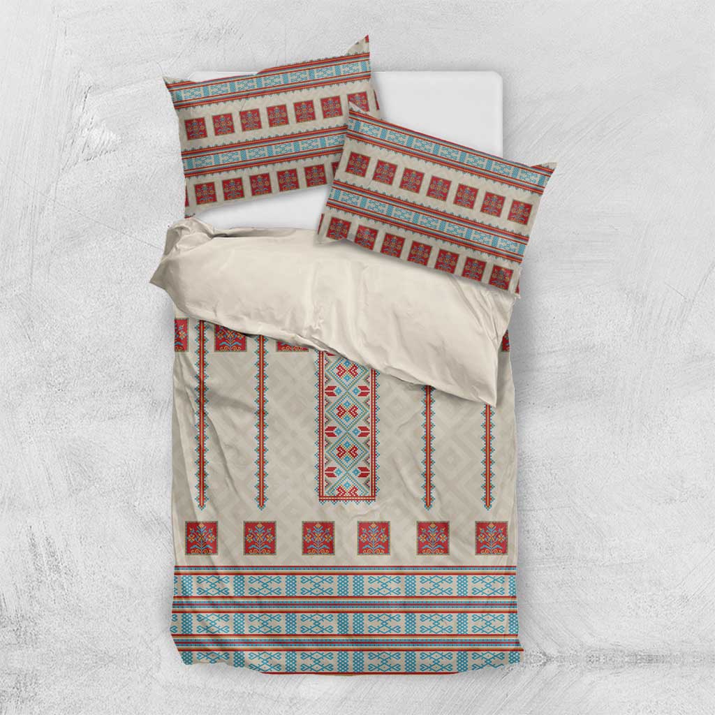 Lithuanian National Costume Bedding Set Traditional Folk Pattern - Wonder Print Shop