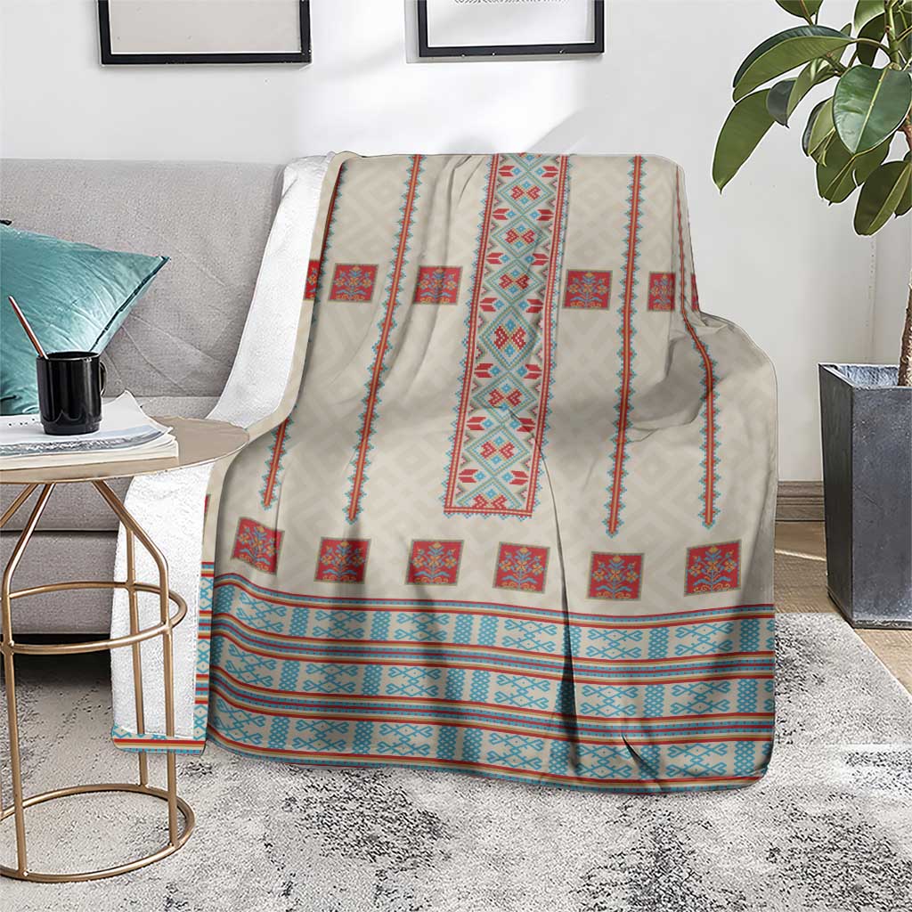 Lithuanian National Costume Blanket Traditional Folk Pattern - Wonder Print Shop