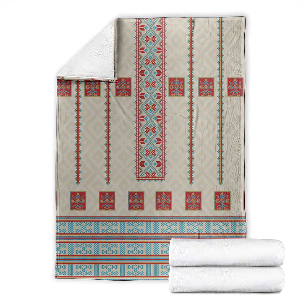 Lithuanian National Costume Blanket Traditional Folk Pattern - Wonder Print Shop