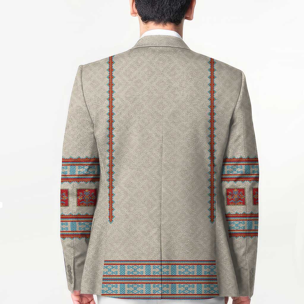 Lithuanian National Costume Blazer Traditional Folk Pattern - Wonder Print Shop