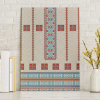 Lithuanian National Costume Canvas Wall Art Traditional Folk Pattern - Wonder Print Shop