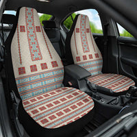 Lithuanian National Costume Car Seat Cover Traditional Folk Pattern - Wonder Print Shop