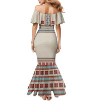Lithuanian National Costume Family Matching Mermaid Dress and Hawaiian Shirt Traditional Folk Pattern - Wonder Print Shop