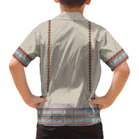 Lithuanian National Costume Family Matching Summer Maxi Dress and Hawaiian Shirt Traditional Folk Pattern - Wonder Print Shop