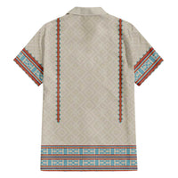 Lithuanian National Costume Family Matching Summer Maxi Dress and Hawaiian Shirt Traditional Folk Pattern - Wonder Print Shop
