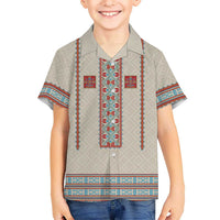 Lithuanian National Costume Family Matching Summer Maxi Dress and Hawaiian Shirt Traditional Folk Pattern - Wonder Print Shop