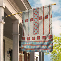 Lithuanian National Costume Garden Flag Traditional Folk Pattern - Wonder Print Shop