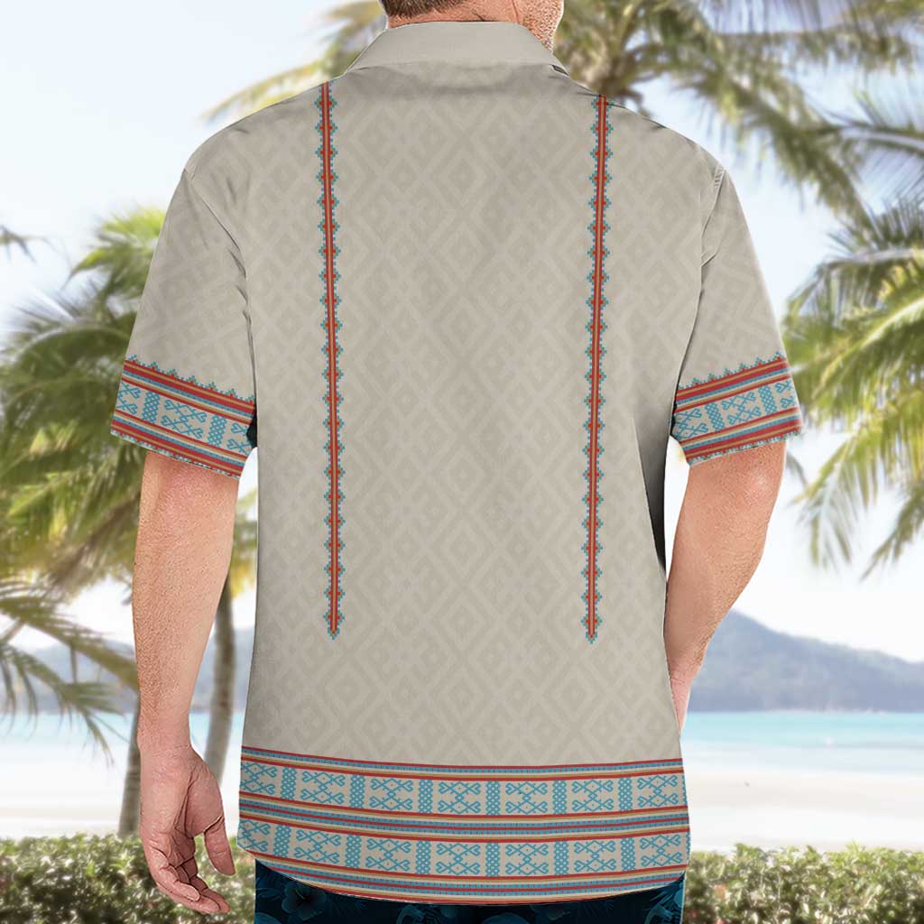 Lithuanian National Costume Hawaiian Shirt Traditional Folk Pattern - Wonder Print Shop