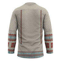 Lithuanian National Costume Hockey Jersey Traditional Folk Pattern - Wonder Print Shop
