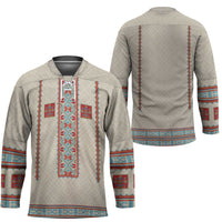 Lithuanian National Costume Hockey Jersey Traditional Folk Pattern - Wonder Print Shop