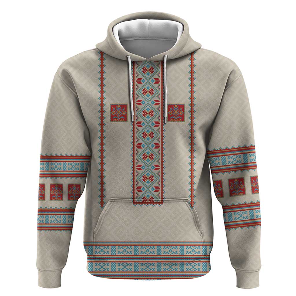 Lithuanian National Costume Hoodie Traditional Folk Pattern - Wonder Print Shop
