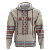 Lithuanian National Costume Hoodie Traditional Folk Pattern - Wonder Print Shop
