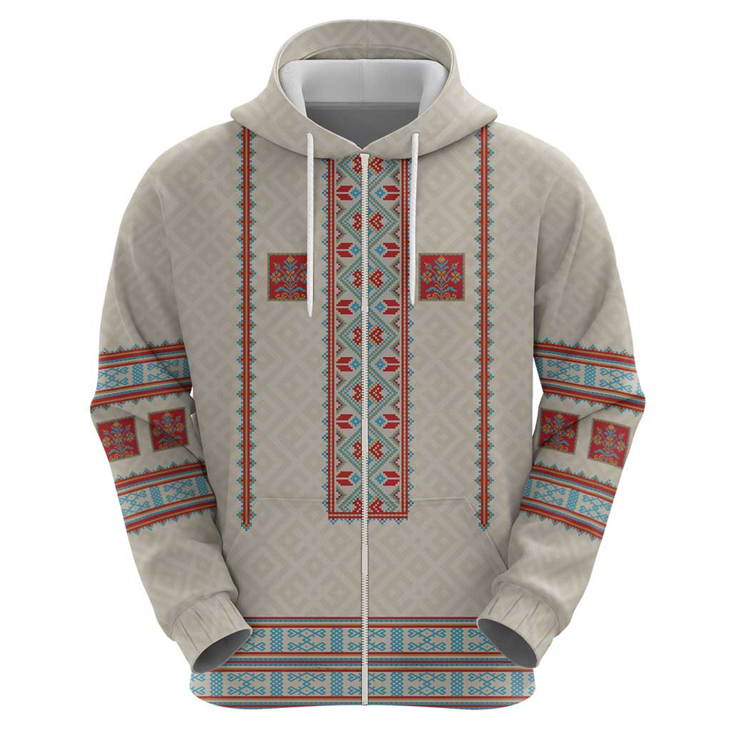 Lithuanian National Costume Hoodie Traditional Folk Pattern - Wonder Print Shop