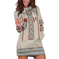 Lithuanian National Costume Hoodie Dress Traditional Folk Pattern - Wonder Print Shop