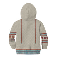 Lithuanian National Costume Kid Hoodie Traditional Folk Pattern - Wonder Print Shop