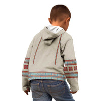 Lithuanian National Costume Kid Hoodie Traditional Folk Pattern - Wonder Print Shop