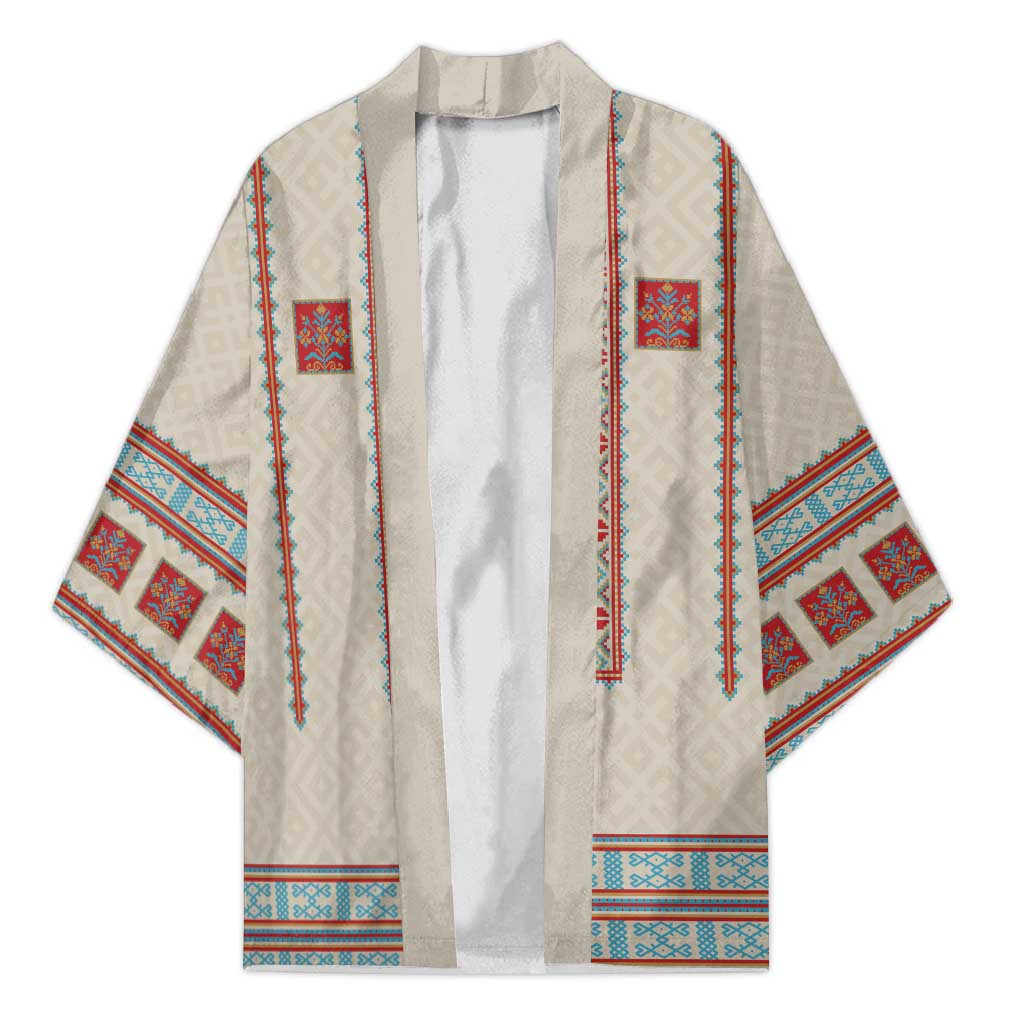 Lithuanian National Costume Kimono Traditional Folk Pattern - Wonder Print Shop