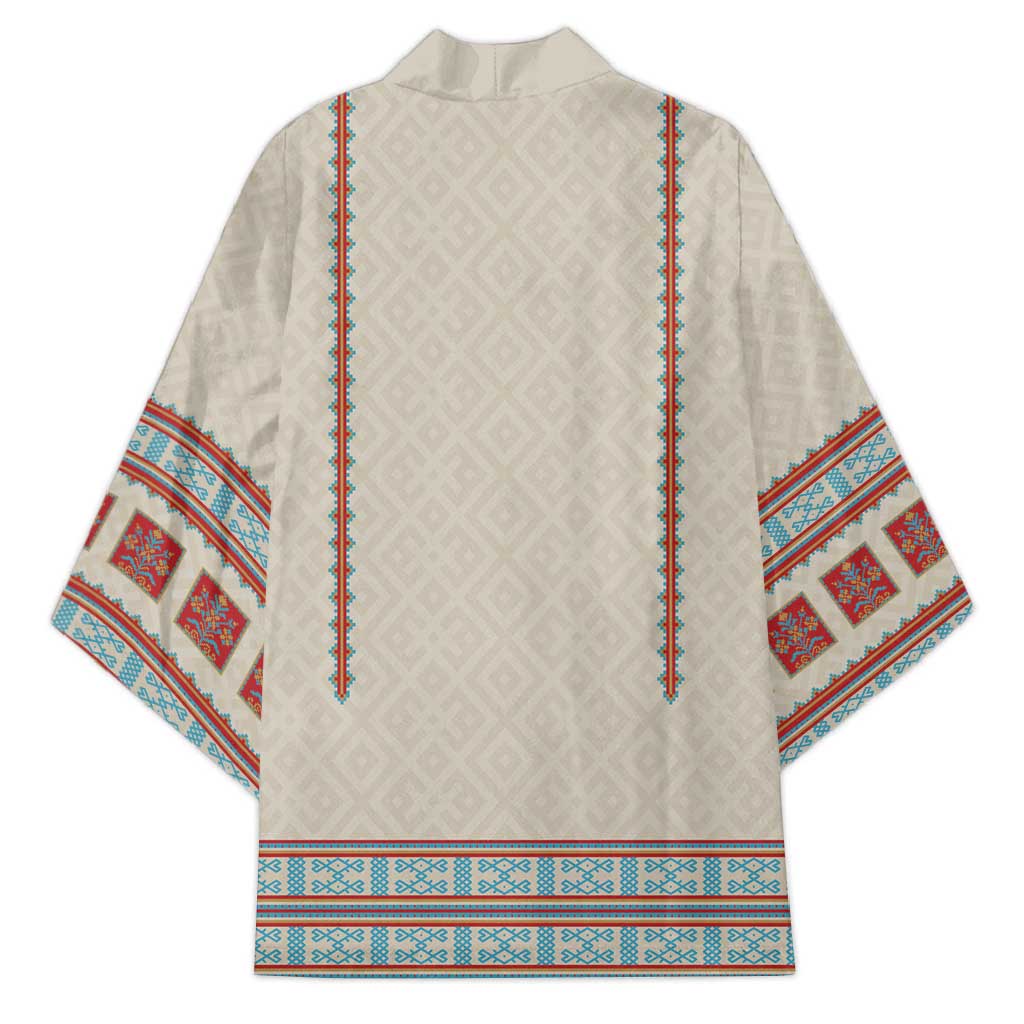 Lithuanian National Costume Kimono Traditional Folk Pattern - Wonder Print Shop
