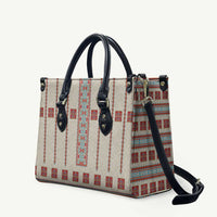 Lithuanian National Costume Leather Bag Traditional Folk Pattern - Wonder Print Shop