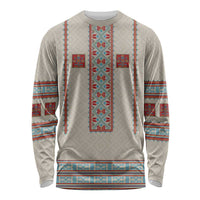 Lithuanian National Costume Long Sleeve Shirt Traditional Folk Pattern - Wonder Print Shop