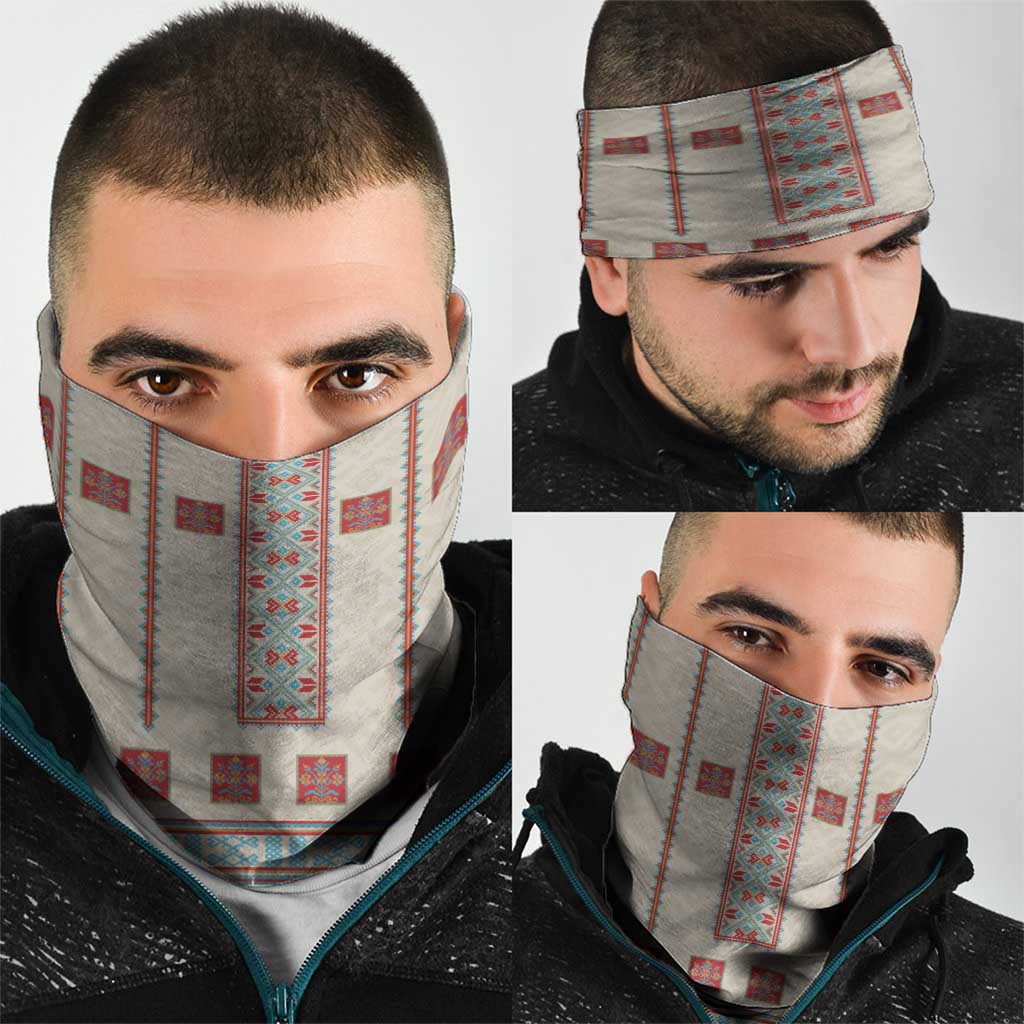 Lithuanian National Costume Neck Gaiter Traditional Folk Pattern - Wonder Print Shop