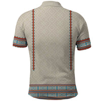 Lithuanian National Costume Polo Shirt Traditional Folk Pattern - Wonder Print Shop