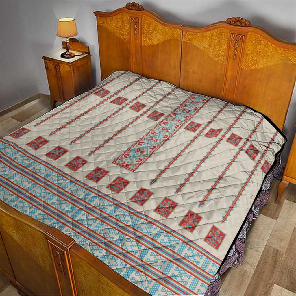 Lithuanian National Costume Quilt Traditional Folk Pattern - Wonder Print Shop