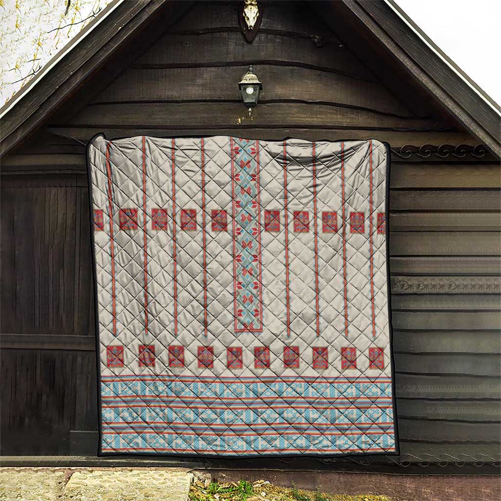 Lithuanian National Costume Quilt Traditional Folk Pattern - Wonder Print Shop