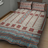 Lithuanian National Costume Quilt Bed Set Traditional Folk Pattern - Wonder Print Shop