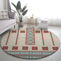 Lithuanian National Costume Round Carpet Traditional Folk Pattern - Wonder Print Shop