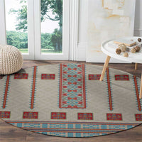 Lithuanian National Costume Round Carpet Traditional Folk Pattern - Wonder Print Shop