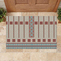 Lithuanian National Costume Rubber Doormat Traditional Folk Pattern - Wonder Print Shop