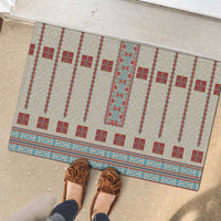 Lithuanian National Costume Rubber Doormat Traditional Folk Pattern - Wonder Print Shop