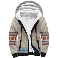 Lithuanian National Costume Sherpa Hoodie Traditional Folk Pattern - Wonder Print Shop