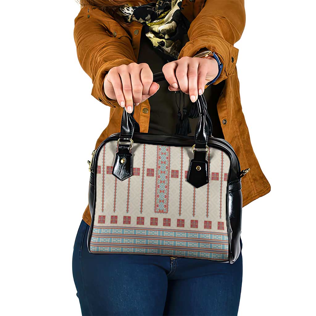 Lithuanian National Costume Shoulder Handbag Traditional Folk Pattern - Wonder Print Shop