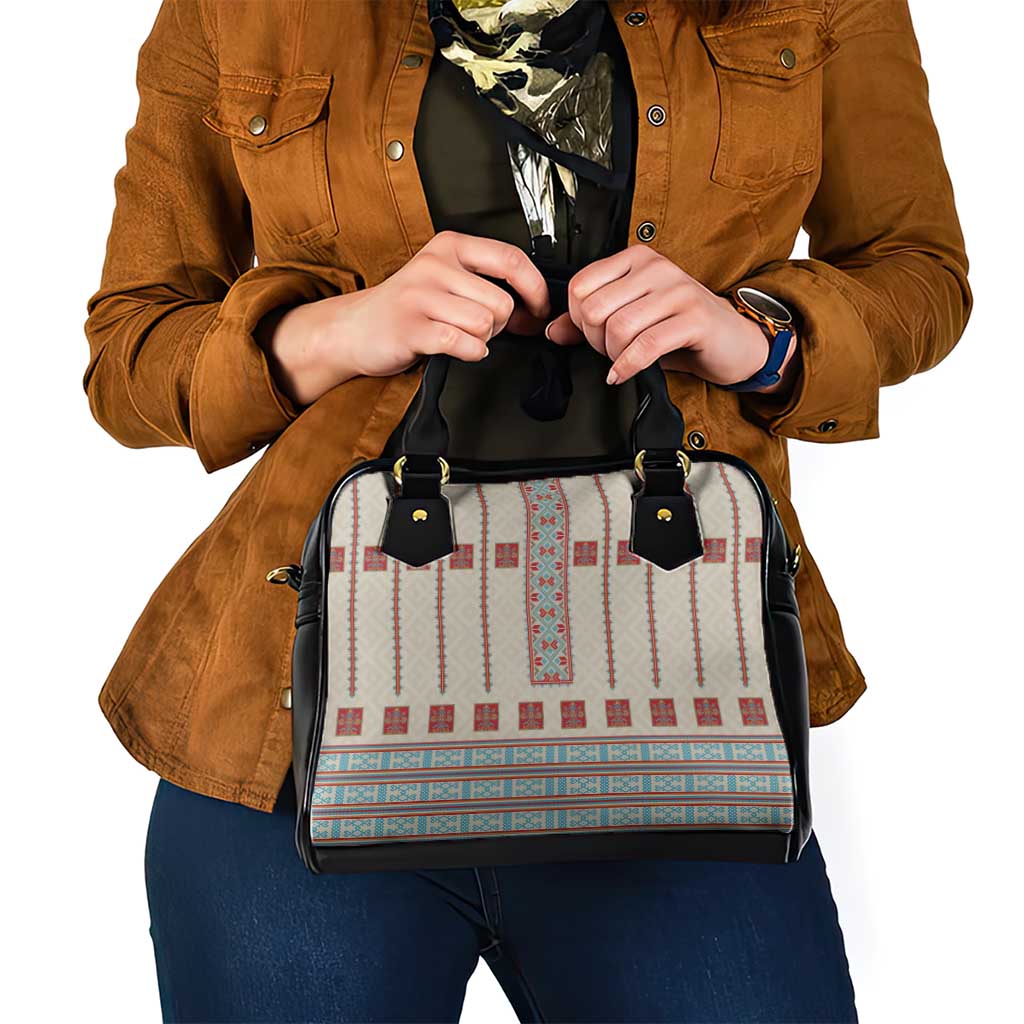 Lithuanian National Costume Shoulder Handbag Traditional Folk Pattern - Wonder Print Shop