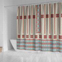 Lithuanian National Costume Shower Curtain Traditional Folk Pattern - Wonder Print Shop