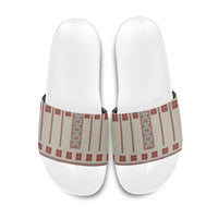 Lithuanian National Costume Slide Sandals Traditional Folk Pattern - Wonder Print Shop