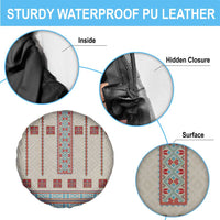Lithuanian National Costume Spare Tire Cover Traditional Folk Pattern - Wonder Print Shop