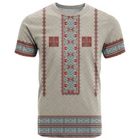Lithuanian National Costume T Shirt Traditional Folk Pattern - Wonder Print Shop