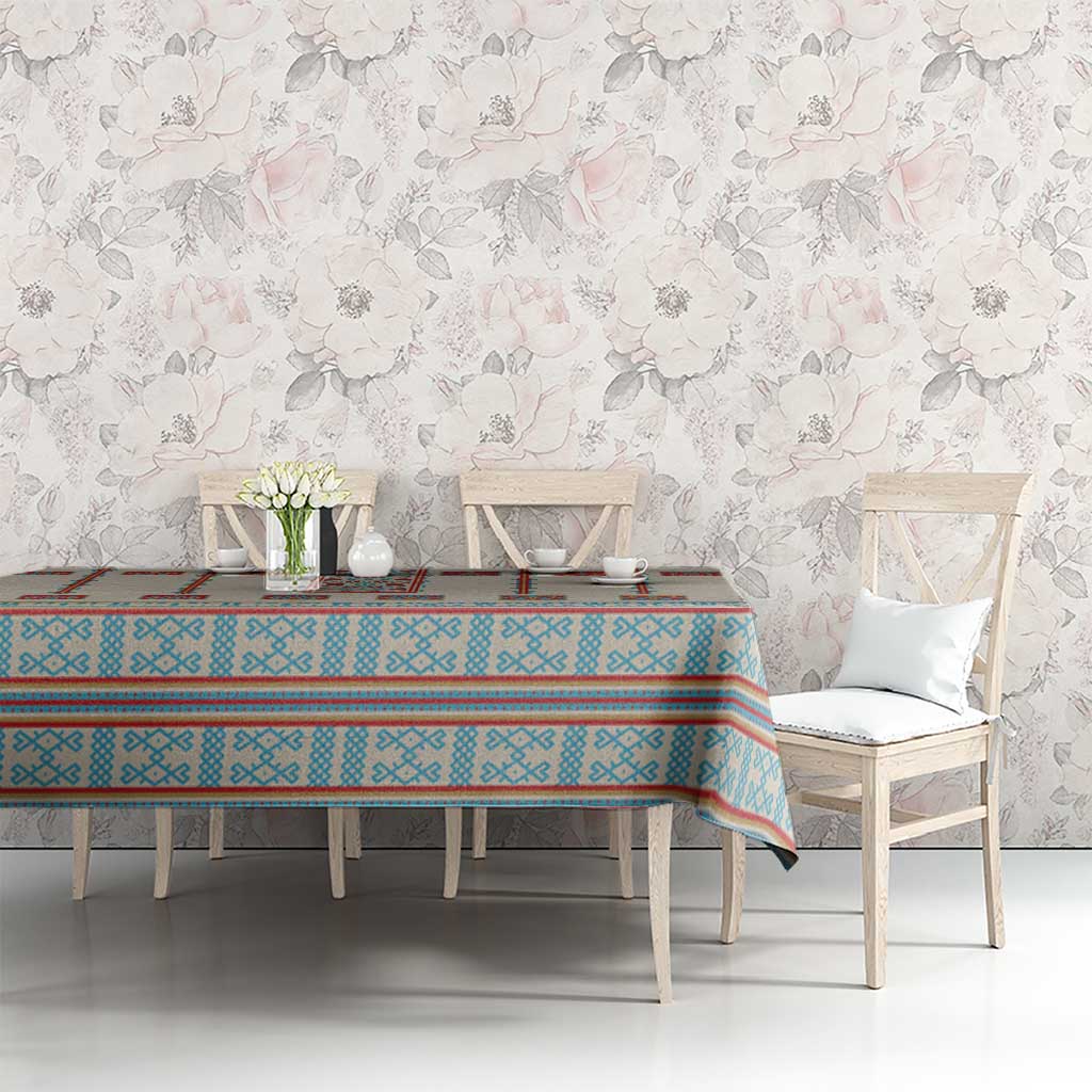 Lithuanian National Costume Tablecloth Traditional Folk Pattern - Wonder Print Shop