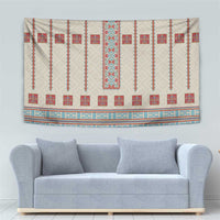 Lithuanian National Costume Tapestry Traditional Folk Pattern - Wonder Print Shop