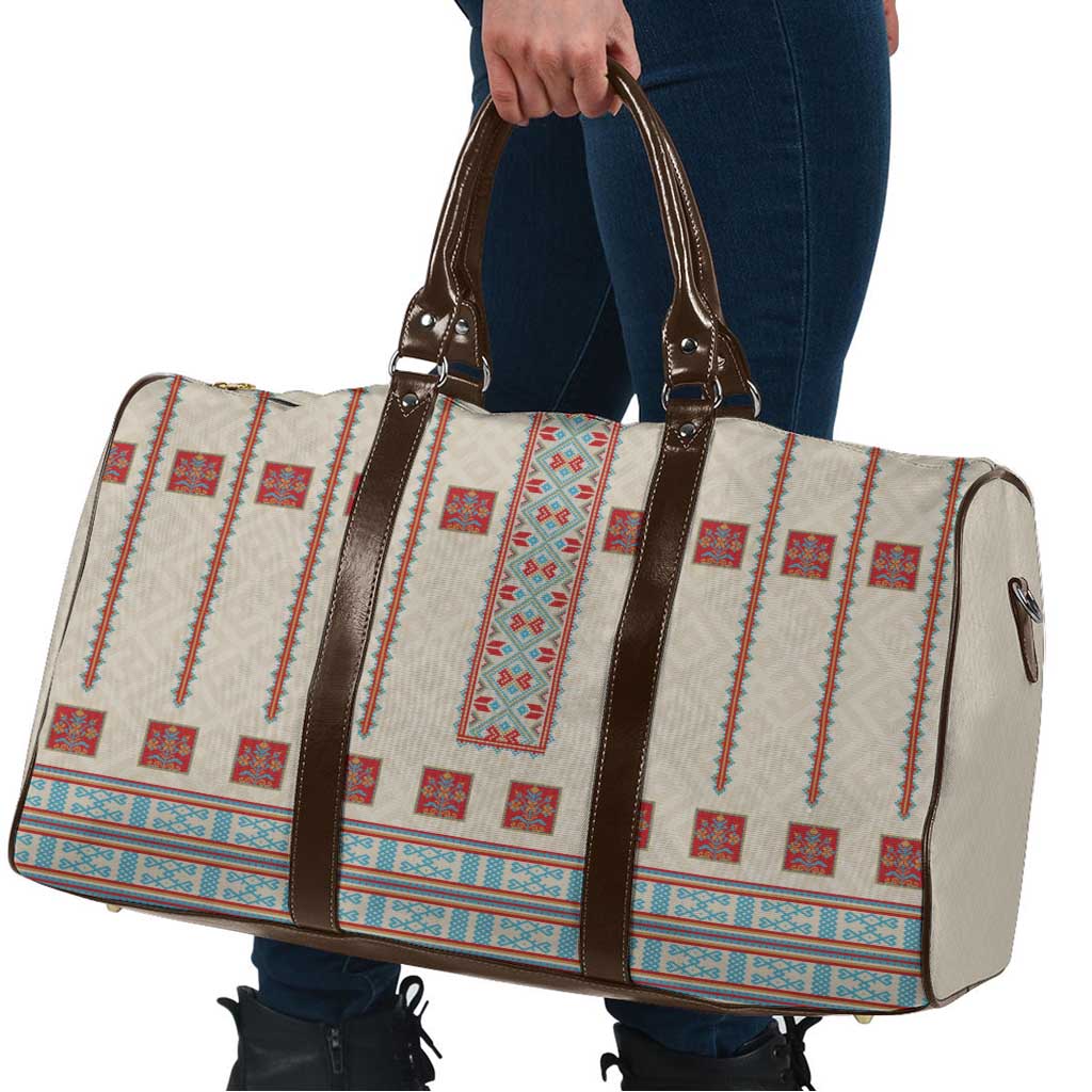 Lithuanian National Costume Travel Bag Traditional Folk Pattern - Wonder Print Shop