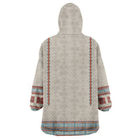 Lithuanian National Costume Wearable Blanket Hoodie Traditional Folk Pattern - Wonder Print Shop