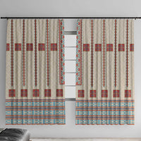 Lithuanian National Costume Window Curtain Traditional Folk Pattern - Wonder Print Shop