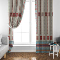 Lithuanian National Costume Window Curtain Traditional Folk Pattern - Wonder Print Shop